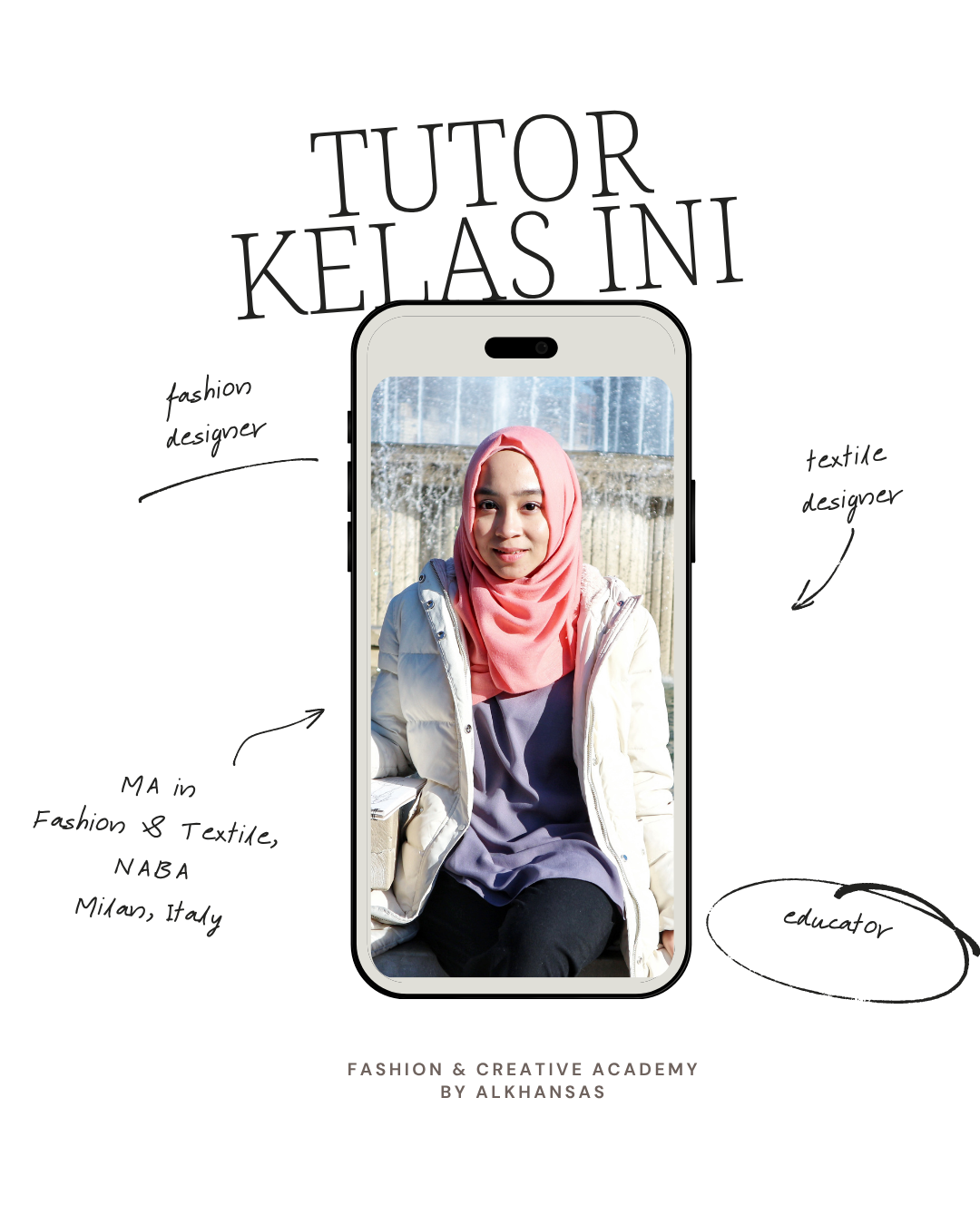 Al Khansa Shalihah, tutor Fashion Starter Class